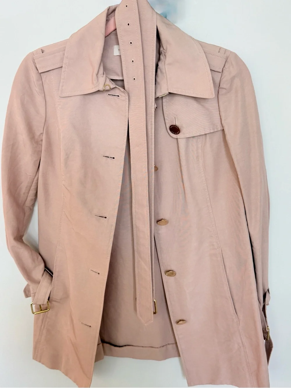 Tory Burch Blush Trench Coat with Belt